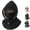Black, variant on 3-in-1 Fleece Double-Layer Integrated Hat, Adjustable Face & Neck Gaiter for Winter Outdoor Activities
