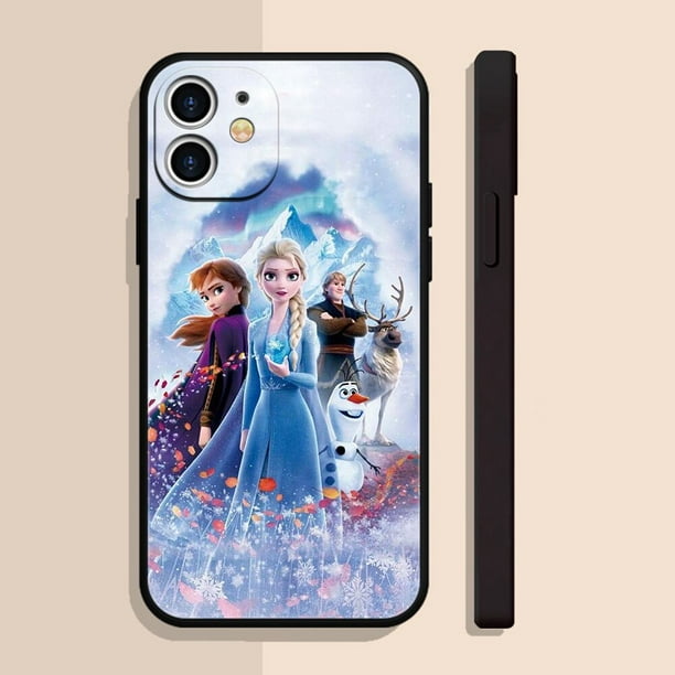 Disney-funda de silicona para teléfono móvil, carcasa de Frozen, Elsa, para iPhone 14, 13, 12 Mini, 11 Pro, X, XR, XS Max, 8, 7, 6S, 6 Plus, SE, 2020, 5S, 5 Fivean unisex