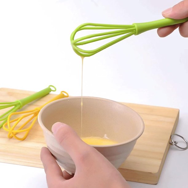 HESND ddq Batidor multifunción, Mini batidor de Huevos Manual Mezclador portátil Batidor de Leche Ensalada Accesorios de Cocina Accesorios para Hornear