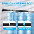 thumbnail image 2 of Tringle de Rideau de Douche - Tringle de Rideau de Douche à Ressort à Tension Réglable en Acier Inoxydable de Qualité Supérieure - Antidérapante Sans Perçage Sans Rouille pour Salle de Bain, 2 of 7