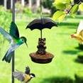 thumbnail image 6 of AuroraX Bird Feeders for Outdoors Hanging Squirrel Proof,Waterproof Bluebird Feeder Mothers Day Gift Brown, 6 of 6