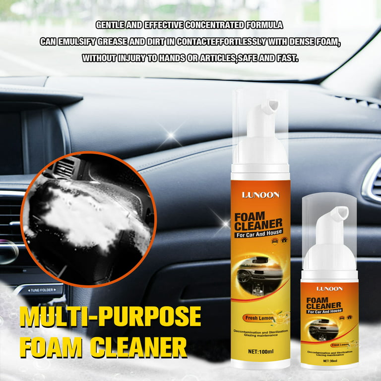 Xmmswdla Car Interior Cleaner - All-Purpose, Multi-Surface Car Detailing Cleaner for Door Panels, Dashboard, Cup Holders & Carpet, Easy & Safe