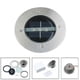 thumbnail image 5 of Lámparas solares para jardín, iluminación decorativa para exteriores con brillo mejorado y fácil de instalar, acero inoxidable para terraza, camino de césped, 2 piezas, blanco cálido, 5 of 6