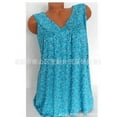 thumbnail image 2 of Womens Summer Loose Sleeveless Vest T Shirt Blouse Boho Lace Tops Plus Size, 2 of 7