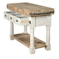 thumbnail image 3 of Farmhouse Island Work Console  White Chalk and Natural, 3 of 4