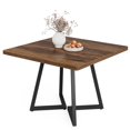 thumbnail image 4 of Fnova 31.5" Dining Table for 4, Modern Square Kitchen Table for Dining Room, Brown, 4 of 11