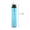 thumbnail image 6 of Mainstays 18oz Plastic Blue Water Bottle Stainless Steel Screw Cap Lid with Strap, 1 Each Included, 6 of 9