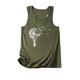 thumbnail image 4 of Gibobby Camiseta sin mangas para mujer, camisetas de verano sin mangas, camiseta de vacaciones informal con gráfico de ramo de flores(Verdemilitary,G), 4 of 4