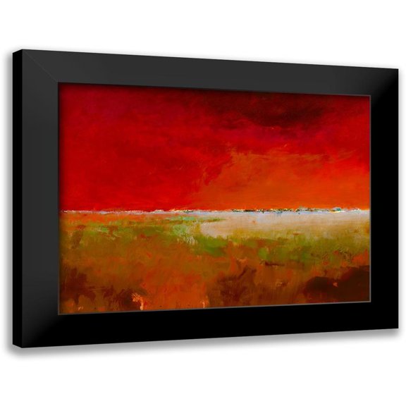 Groenhart, Jan 14x12 Black Modern Framed Museum Art Print Titled - Incredibly Red