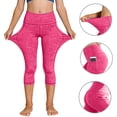 thumbnail image 3 of Bixock Girls Leggings High Waist Yoga Pants with Pockets Kids Soild Color Soft Casual Capri Pant Workout Activewear Girls Clothings Size 8-9Years, 3 of 6