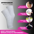 thumbnail image 6 of SPRINGBOK Bamboo Fabric 4-Way Stretchable Knee Brace | Knee Support For Men and Women | Compression Support Knee Sleeves | 360° Protection Knee Support for Pain Relief (1 Pair)-XXL, 6 of 7