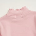 thumbnail image 6 of cfhntfmh Children's Girls Boys Shirts Long Sleeve Ruffle Hem Lounge Pullover Tops Fall Comfy Mock Neck Solid Basic Undershirts, 6 of 7