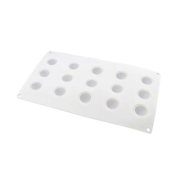 Cateissary 15 cavidades Mousse molde para pastel molde de Chocolate herramientas de decoración Mini Muffin pudín postre hornear boda Herramientas y accesorios para hornear