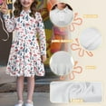 thumbnail image 6 of DISNIMO Mushroom Dress Girls Long Sleeve Leaf Dress Girls 7-8 Girl Dresses Midi Dress for Kids Swing Dress Girls Beach Dresses Girls Skater Dress Long Sleeve Casual Dress Girls Clothing, 6 of 7