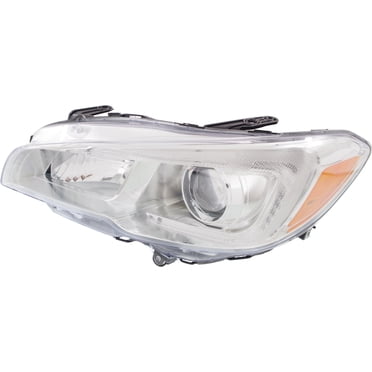 2009-2013 Subaru Forester Left Driver Side Headlight – Halogen, Chrome Housing, DTMOTO