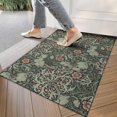 thumbnail image 4 of Green Pioneer Flower Pattern Door Rugs,Washable Non Slip Door Mats Indoor,Decorative Door Mats,Entry Mat Indoor for Entrance,Bedroom,Kitchen,Bathroom,17"x30", 4 of 6