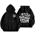 thumbnail image 5 of Funny Social Dog Mom Hoodie For Dog Lovers For Dog Owners Casual Hoodies Women Pullover Zip up Sweatshirt Knitted Jacket Women Front Pocket Button down Hoodie Long Sleeve Top Long Hoodie Tunic Womens, 5 of 5
