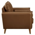 thumbnail image 5 of Armchair Chair, Brown, Faux Leather, Living Room Lounge Cafe Lobby Hospitality Restaurant, Modern Contemporary, HB37339, 5 of 9