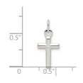 thumbnail image 5 of 925 Sterling Silver Cross Charm Pendant Pendant, 5 of 6