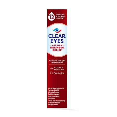 Clear Eyes Maximum Red Eye Relief Lubricant Drops, 1 fl oz