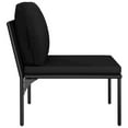 thumbnail image 2 of vidaXL 6 Piece Garden Lounge Set with Cushions Black PVC, 48588, 2 of 12