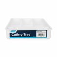 Camco 43508 Cutlery Tray For RV and Compact Kitchen Drawers, White
