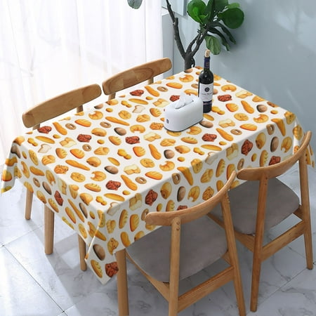 

Tablecloth Bakery And Pastry Table Cloth For Rectangle Tables Waterproof Resistant Picnic Table Covers For Kitchen Dining/Party(54x72in)