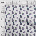 thumbnail image 2 of oneOone Tissu Georgette Viscose Violet Tissu de Robe Cactus Tissu Imprimé au Mètre 42 Pouces de Large, 2 of 5