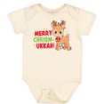 thumbnail image 3 of Inktastic Merry Chrismukkah Cute Baby Reindeer with Lights Boys or Girls Baby Bodysuit, 3 of 5