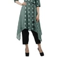 thumbnail image 5 of Moomaya Indian Tunic Top Pant Set 3/4 Sleeves Printed Women Designer Kurta Kurti, 5 of 6