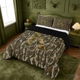 thumbnail image 2 of meiyoeat Rustic Camo Monogram King Size Comforter Sets For Kids,Vintage Farmhouse Hunting Camouflage Comforters King Size,Black Reversible,3-Piece, 2 of 7
