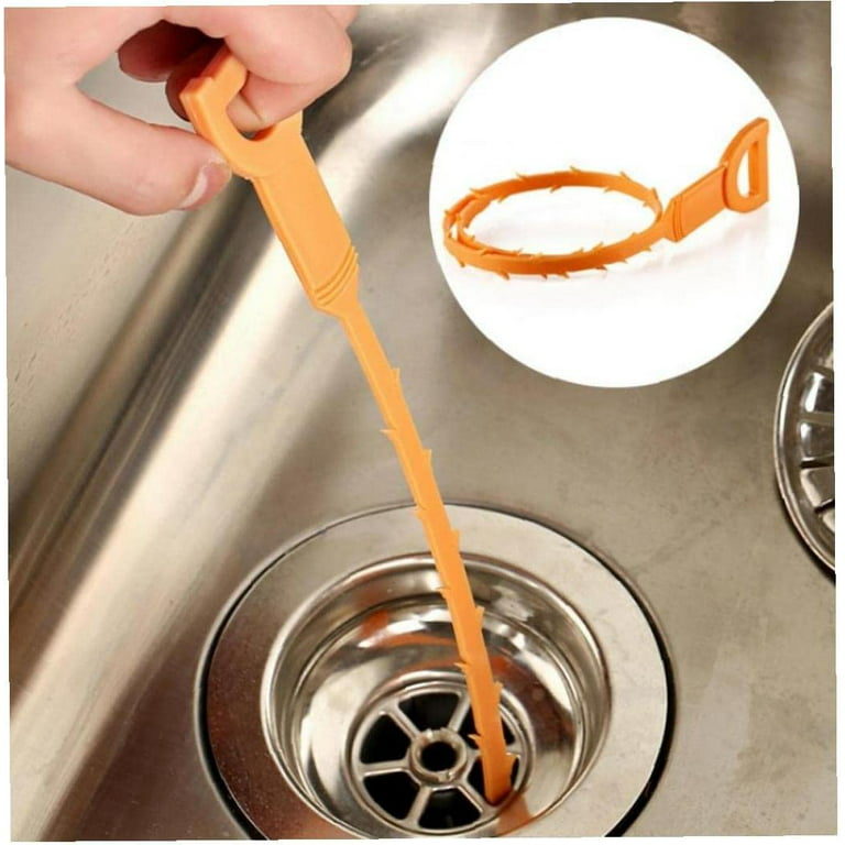2pcs Drain Hair Removal Tool Sticks, Sink Drain Cleaning Tools, Shower Drain  Cleaner, Suitable For Kitchen, Bathroom, Bathtub Pipe