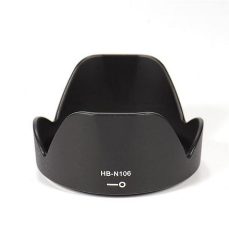 High Quality Reversible HB-N106 Lens Hood for Camera Mount Suitable for NIKON AF-P DX 18-55mm f / 3.5-5.6G VR lens Nikon D3300 D3400 camera (Best Nikon Mount Lenses)