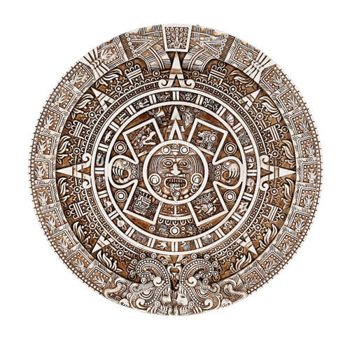 Mexica Aztec Solar Wall Calendar Sculpture Plaque Figurine Mexico ...