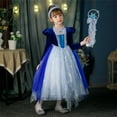 thumbnail image 3 of Elsa Déguisement pour Filles Elsa Robe de Princesse Tenue de Cosplay d'Anniversaire, 3 of 6