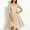 Rose Gold, variant on Plus Size Dresses for Curvy Women Midi Dresses 3/4 Sleeve Round Neck High Waist A-Line Dress Sequined Evening Gown Cocktail Rose Gold 2X