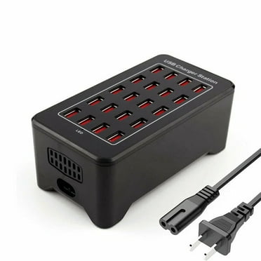 IFCOW Multi Port USB Charger,30 Port 150W(30A),Desktop USB Charging Station,USB Hub Charger with Smart Detect for Multiple Devices