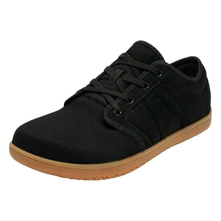 

Yindaity Wide Barefoot Minimalist Shoes for Women Width Fashion Sneaker Wide Toe Box Shoes Black 7.5