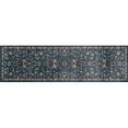 thumbnail image 1 of Tapis Tissé 2 x 8 Pi. Collection Arabella , Bleu Moyen, 1 of 1
