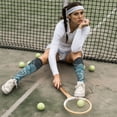 thumbnail image 6 of KLL Blue Color Cactus Print Cool Socks Men's Women's Crew Socks Funny Crazy Novelty Stockings, 6 of 6
