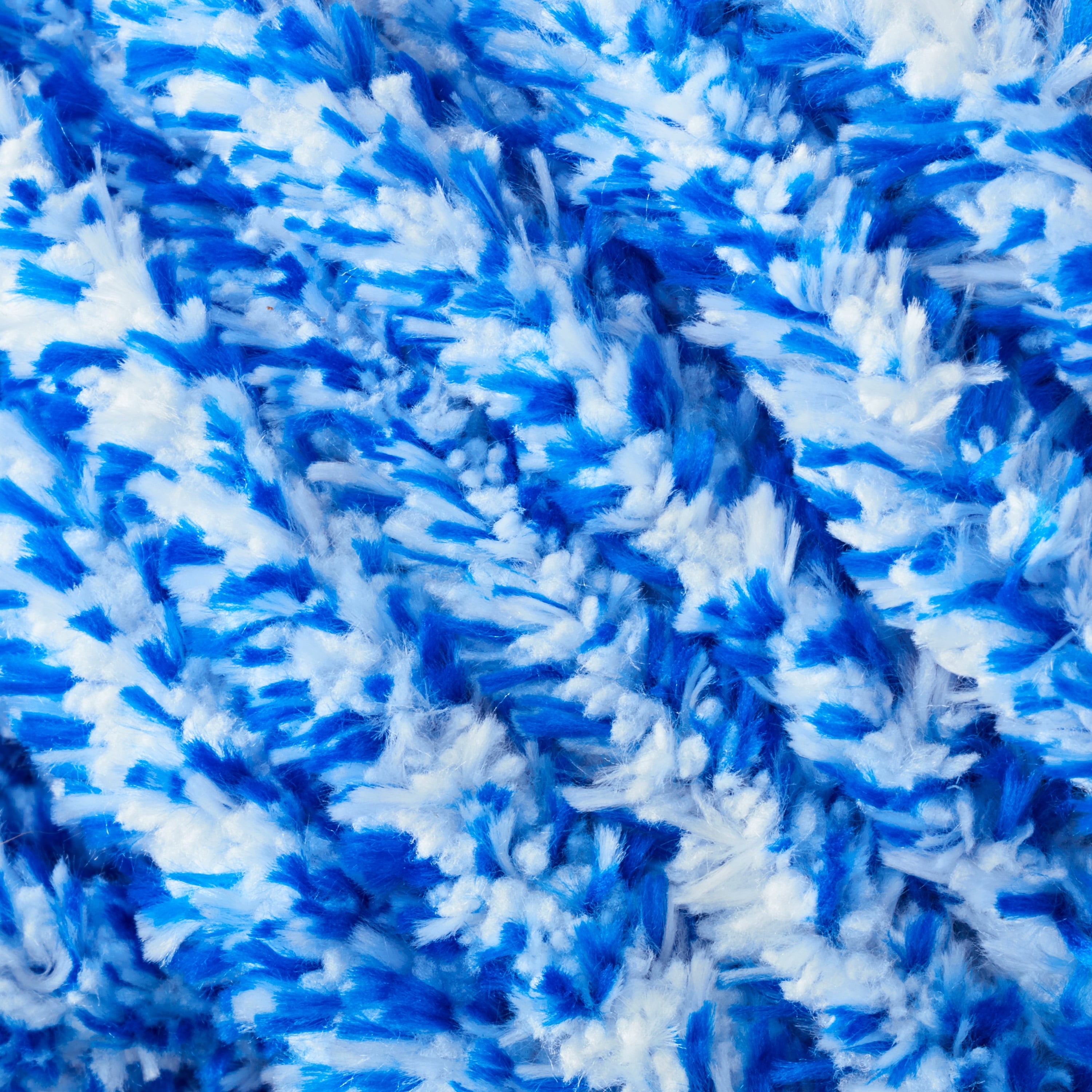Crafted By Catherine Heathered Velvet Yarn - 2 Pack (300 g / 10.5 oz, 77.6 Yards Each Skein), Bright Blue, Gauge 6 Super Bulky