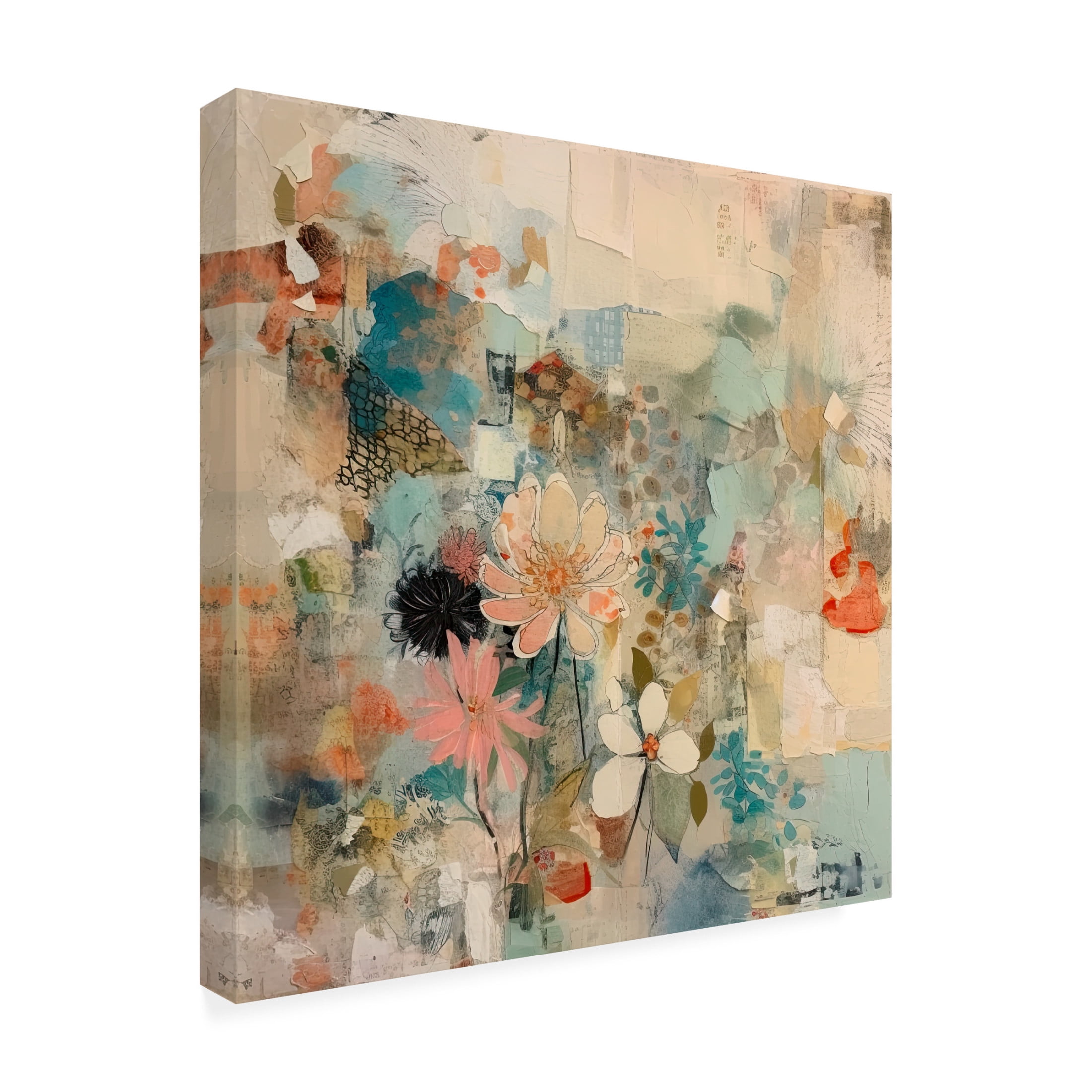 Canvas Wall Art - Sasha 'Last Time I Saw You IV' Wall Art for Living Room, Bedroom, or Office Décor by Trademark Fine Art - 14 x 14 Inches