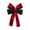 A001- A, variant on Christmas Tree Ornaments, Christmas Tree Decorations, Emerald Green Decor, Green Velvet Ribbon Styled Hanging Bow Decorations, 18X12 Inch Small 3D Velvet Bow Hanging Ornament for