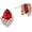 Red Gold -Tone, variant on Women's Austrian Crystal Wedding Teardrop Stud Earrings