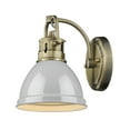 thumbnail image 4 of Yep by Golden Lighting Duncan 1-light Vanity in Aged Brass and Clear Glass, 4 of 4