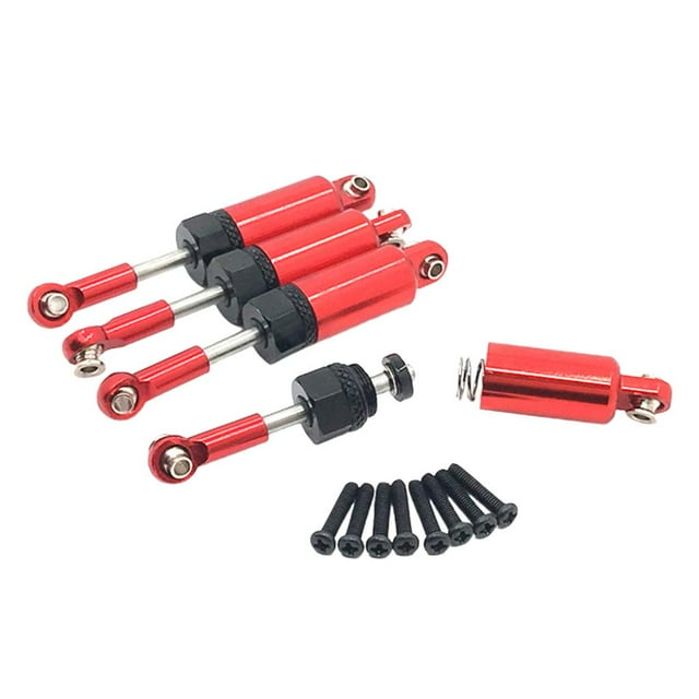 Amortiguador de Choque Baoblaze para 4WD 1/18 18301 18302 18311 18312 18321 18322 RC Car Parts Truck Crawler rojo