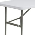 thumbnail image 6 of Elon 4' Rectangular All-Occasion Plastic Folding Event Table, White, 6 of 7