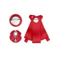thumbnail image 3 of INSPIRAR CHIC Accesorios de Pajarita de Raso con Rhinestone y Perlas para Mujeres, Pajarita Roja Talla Única, 3 of 4