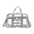 thumbnail image 2 of Transparent PVC Travel Bag Large Capacity Travel Bag Fitness Storage Transparent Bag Full Transparent Waterproof Student School Bag, 2 of 6