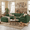 Green, variant on Noelse 75” Cloud Loveseat with Comfy Double Layer Upholstered Cushion, 2 Seater Modern Overstuffed Love seat Couch with Removable and Washable Corduroy Fabric for Living Room or Small Places, Grey